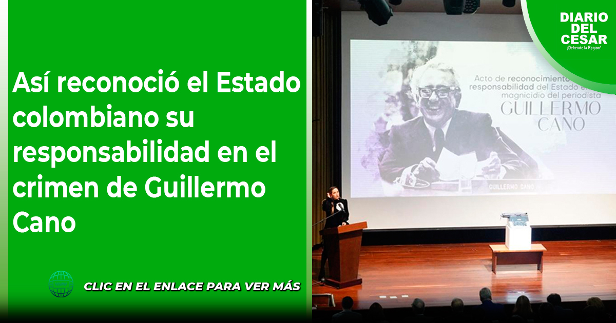 As Reconoci El Estado Colombiano Su Responsabilidad En El Crimen De
